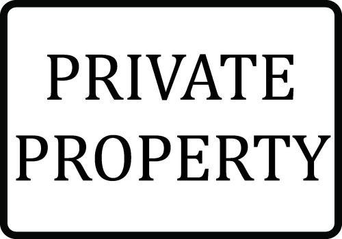 Keep out private property business sign trespassing white black sign posted s97 for sale