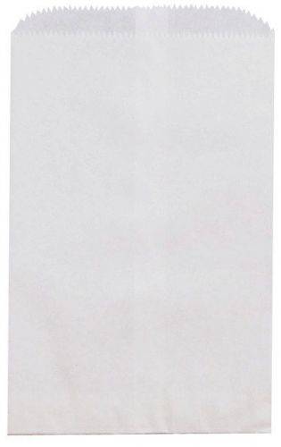 100 6x9 White Paper Merchandise Bags, Party Favor Bags, Colored Gift Bags
