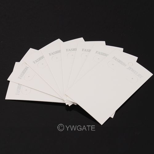 White 200pcs Paper Jewelry Display Wedding Favour Tags Hanging Square Cards Tags