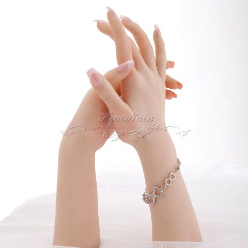 1pair Lifesize hand Mannequin Dummy arbitrarily-bent/posed/soft Jewelery display
