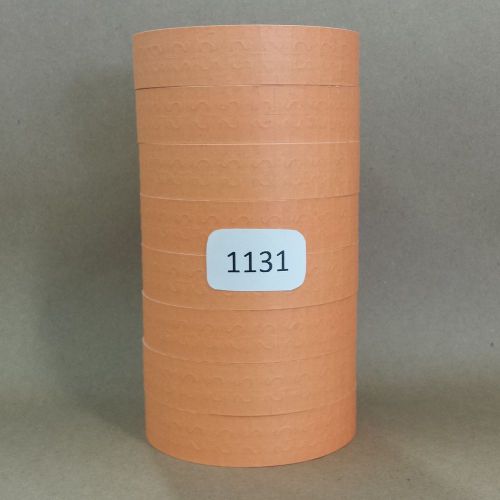 Monarch-Paxar Flat orange labels for 1131 price gun,peach, 8 rolls,ink included