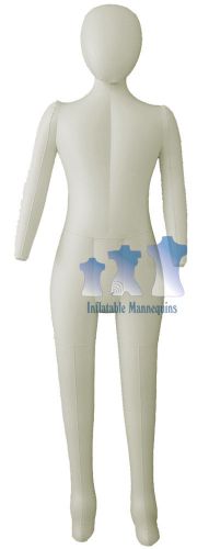 Inflatable Child Mannequin, FULL-SIZE head &amp; arms IVORY