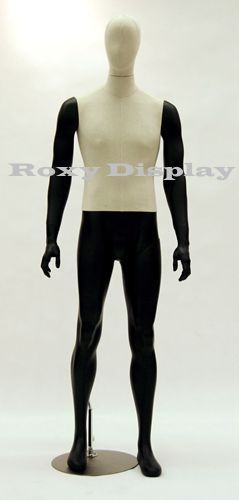 Fiberglass male eye catching egghead/headless style mannequin display #vin21bk2 for sale