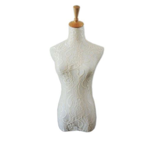 New 1pcs Nude Flesh Lace Mannequin Cover Model Dummy Top Cover Cloth Top Dress