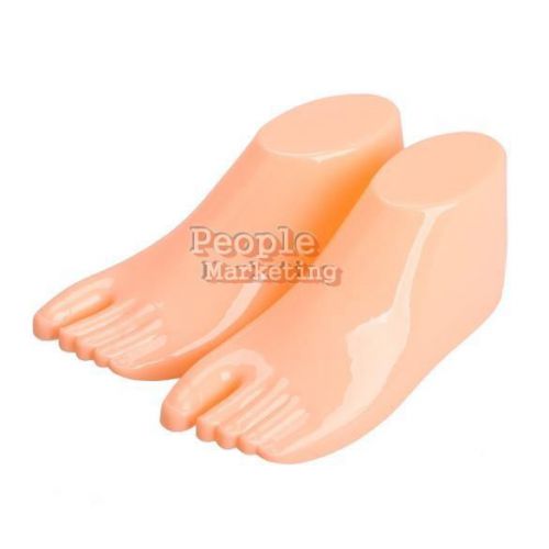 P4PM Pair of Hard Plastic Children Feet Mannequin Foot Model Tools for Shoes