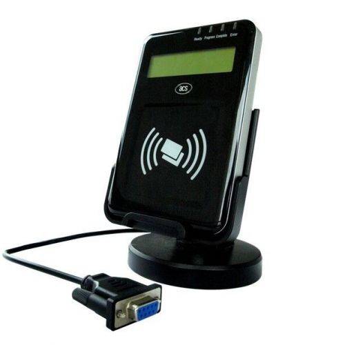 Acr122l serial 13.56mhz rfid nfc contactless smart card reader&amp;writer with lcd for sale