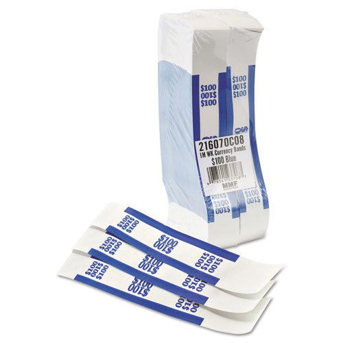 1000 MMF Self-Adhesive Currency Straps Blue $100