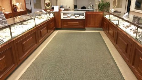 14 Showcases Glass LIGHTED 4ft Jewelry Display Cases Used &amp; 5 Wall cases