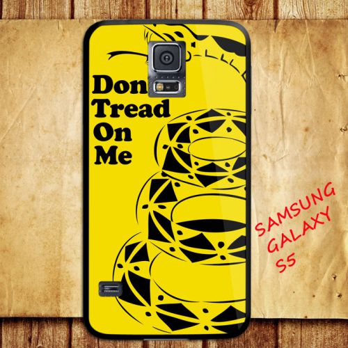 iPhone and Samsung Galaxy - Yellow Dont Tread On Me Snake Logo - Case