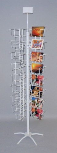 Greeting card display floor rack spinner 48 horizontal pockets 7 1/2&#034; wide usa for sale