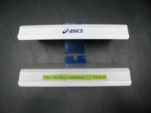 3 Asics Slatwall Shoe Shelf Display Used Great Shape Free Shipping Value Price