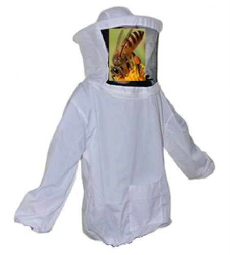 Beekeeping Suit Jacket Protective Veil Smock Mask Coat Clothes Apiary Equipment
