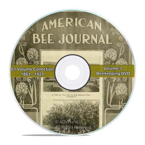 American Bee Journal, Vintage Honey Bee Care Newspaper, 1861-1921, 61 years, V59