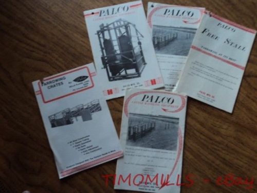 Vintage PALCO Cattle Livestock Handing Equipment Catalog Lot Belle Plaine Iowa