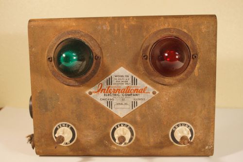 Vintage Electric Fence Control Box, International, Chicago, Model 106