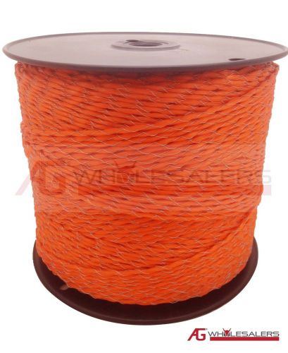 POLY WIRE 500M VERY LOW RESISTANCE HI-VIS ELECTRIC FENCE POLYWIRE HOT FENCING