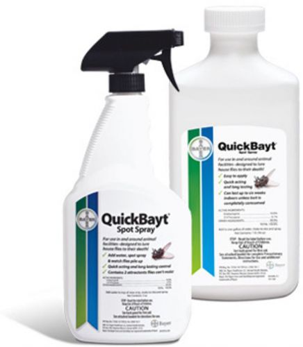 Pest Control Bayer QuickBayt® Spot Spray 3oz Bitrex® Horse Cow Pigs House Flies