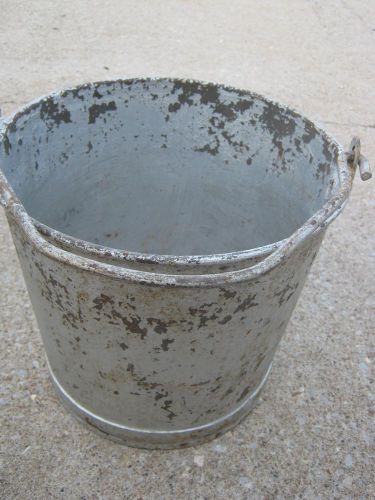 Used Heavy Metal Pail Bucket good for Flower Pot or to use