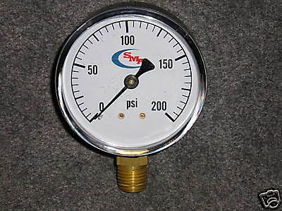 0-200 dry pressure gauge air water hydraulic for sale