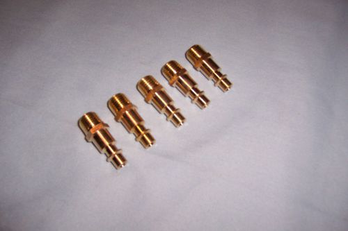 5 PC AIR FITTINGS COUPLER MALE BRASS 1/4&#034; NPT