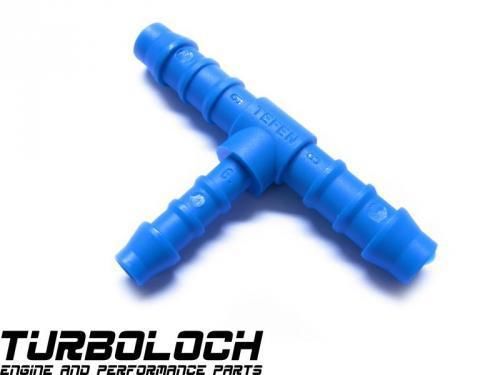 Hose Connector 8-6-8 mm T-piece Plastic (polyamide) - Blue
