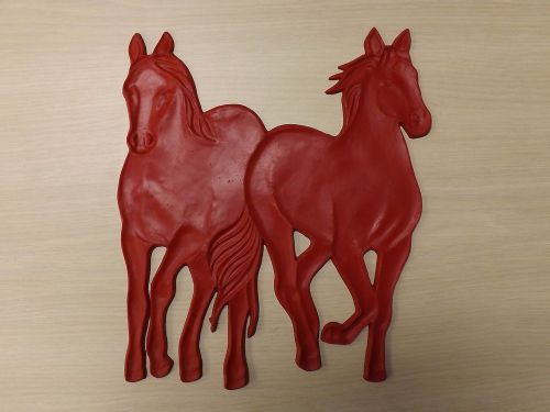Double horse concrete stamp for sale