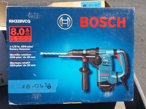 Bosch 1-1/8 inch sds-plus rotary hammer rh328vcq with carrying case new in box for sale