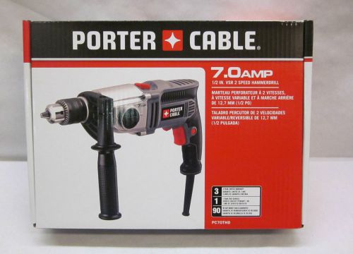 Porter cable pc70thd 7.0 amp 1/2&#034; vsr 2-speed hammerdrill-brand new for sale