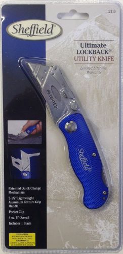 SHEFFIELD #12113: Ultimate Lock Back Utility Knife!