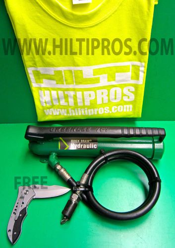 Greenlee 767 hydraulic hand pump- excellent condition, free extras,fast shipping for sale