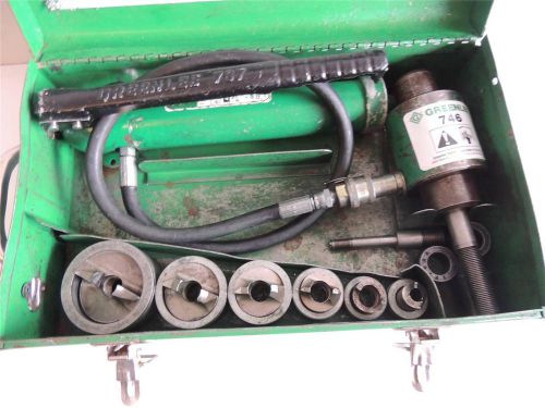 Greenlee 7506 slug splitter  hydraulic knockout punch 1/2&#034; to 2&#034; stainless steel for sale