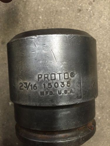Proto impact socket 1 1/2&#034; drive 2 3/16&#034; 6 point 15035 for sale