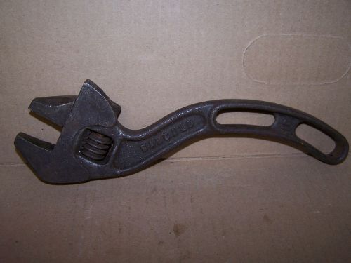 Vintage barcalo buffalo #10 adjustable curved handle wrench for sale
