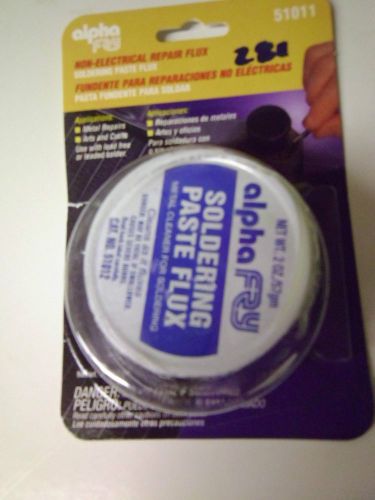 non electrical repair SOLDERING PASTE FLUX &amp; brush Alpha Fry 51011 51012 cleaner