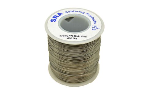 Solid core solder, 63/37 .020-inch, 1-pound spool for sale