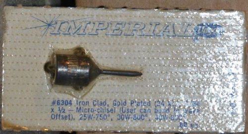 Ungar 6304 Imperial Soldering Iron Tip NOS - Iron Clad Gold Plated