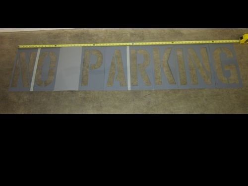 Parking lot stencil / &#034;no parking&#034; / large 12” letters for sale