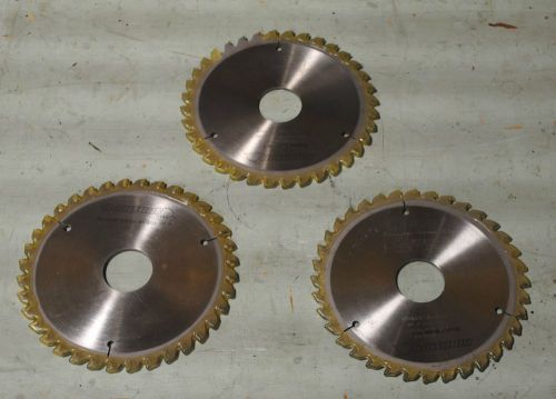 Set of 3 circular saw blades 8&#034; diameter 1 3/4&#034; arbor carbide woodworking #8 for sale
