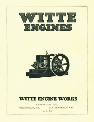 Witte Engine Information 1927