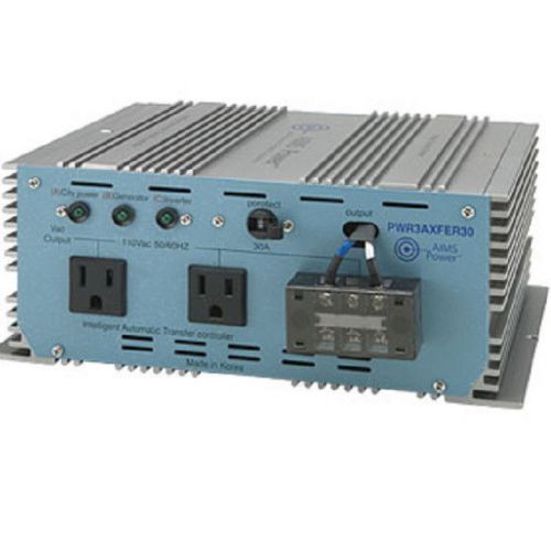 Aims PWR3AXFER30 30 Amp 3-way Auto Transfer Switch