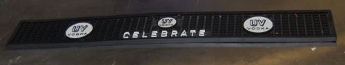 UV Vodka &#034;Celebrate&#034; Rubber Bar Serving Spill Mat, Used, Nice condition!