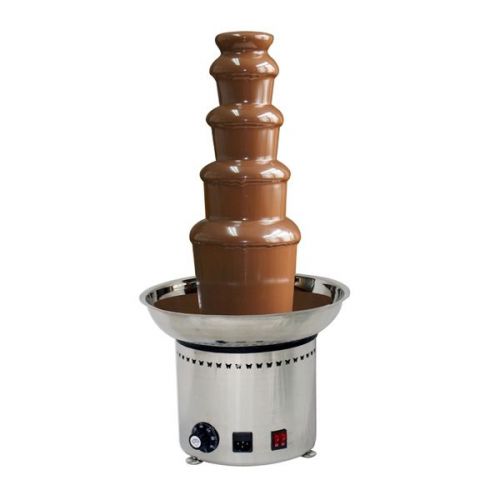 5 tiers party hotel commercial chocolate fountain 26&#034;,stainless steel for sale