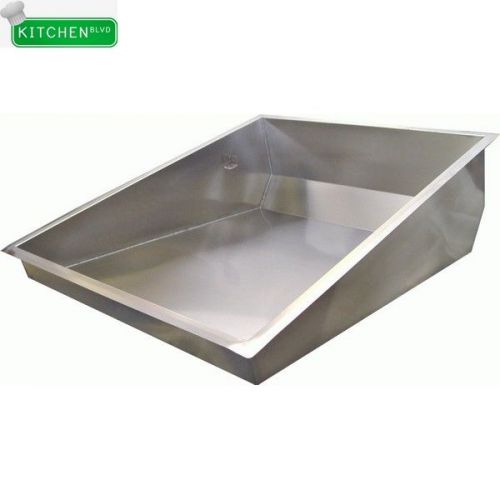 Stainless Steel Donut Glazing Sugar Pan for Donut Table 24&#034;Wx30&#034;L