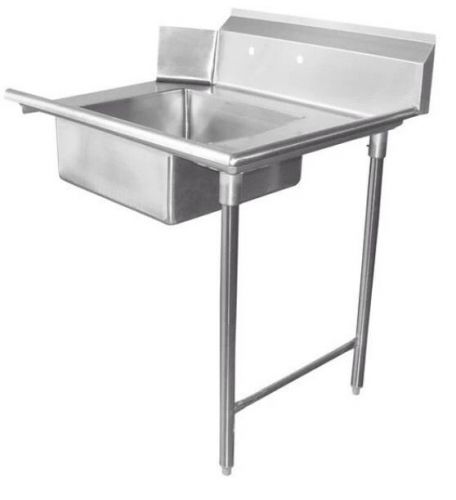 Dish Table Soil Dirty Side 30&#034; Right - Stainless Steel 16 Gauge