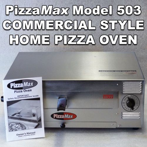 PizzaMax 503 Stainless Commercial-Style Pizza Oven-1450 Watts - Mini-Mart Type
