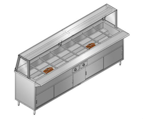 New restaurant stainless steel economical electric buffet table model pbts-10e for sale