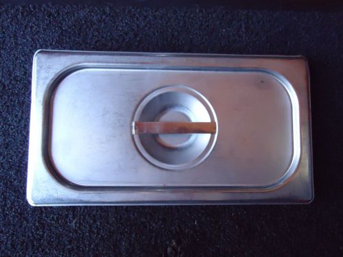 1/3 size solid cover for steam table pan w/ handle made in usa for sale