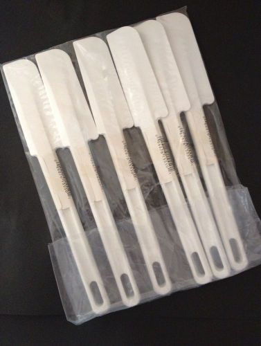 Lot of 6 Rubbermaid 9 1/2&#034; 9.5&#034; Scrapers Icing Blades Spatulas FG191300 1913