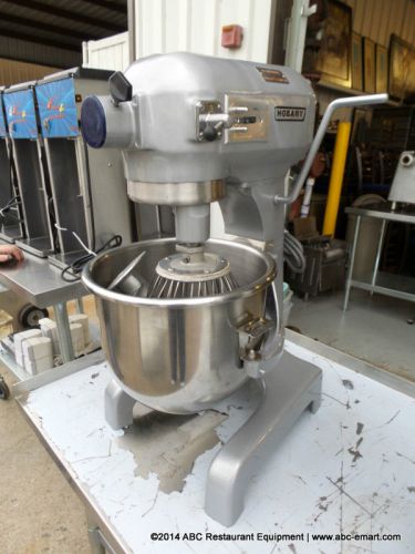 HOBART A200 20 QT. DOUGH MIXER WITH HOOK &amp; WHIP BAKERY DONUT PASTRY CREAM BATTER