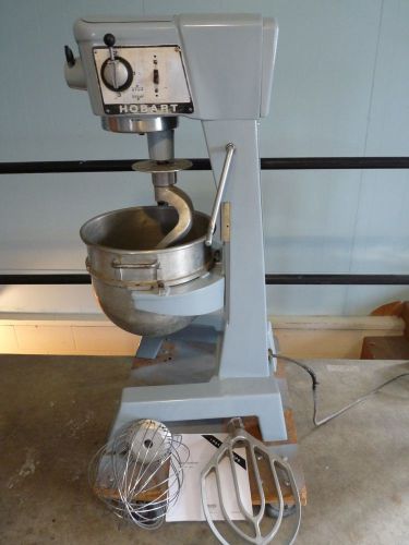 Hobart model d-300 mixer 30 quart commercial bakery dough mixer + 3 attachments for sale